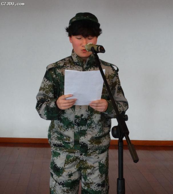 军训学生代表发言